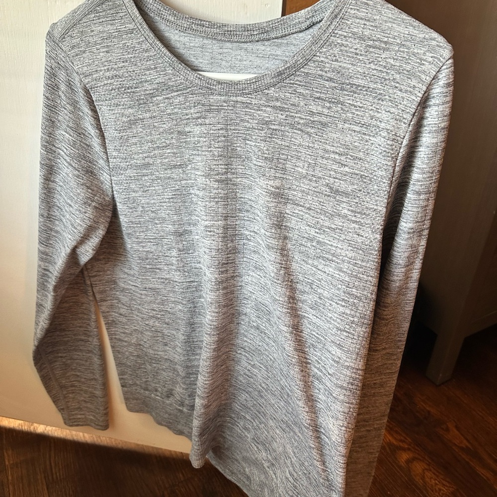 Gray Long Sleeve Top Athleta size M